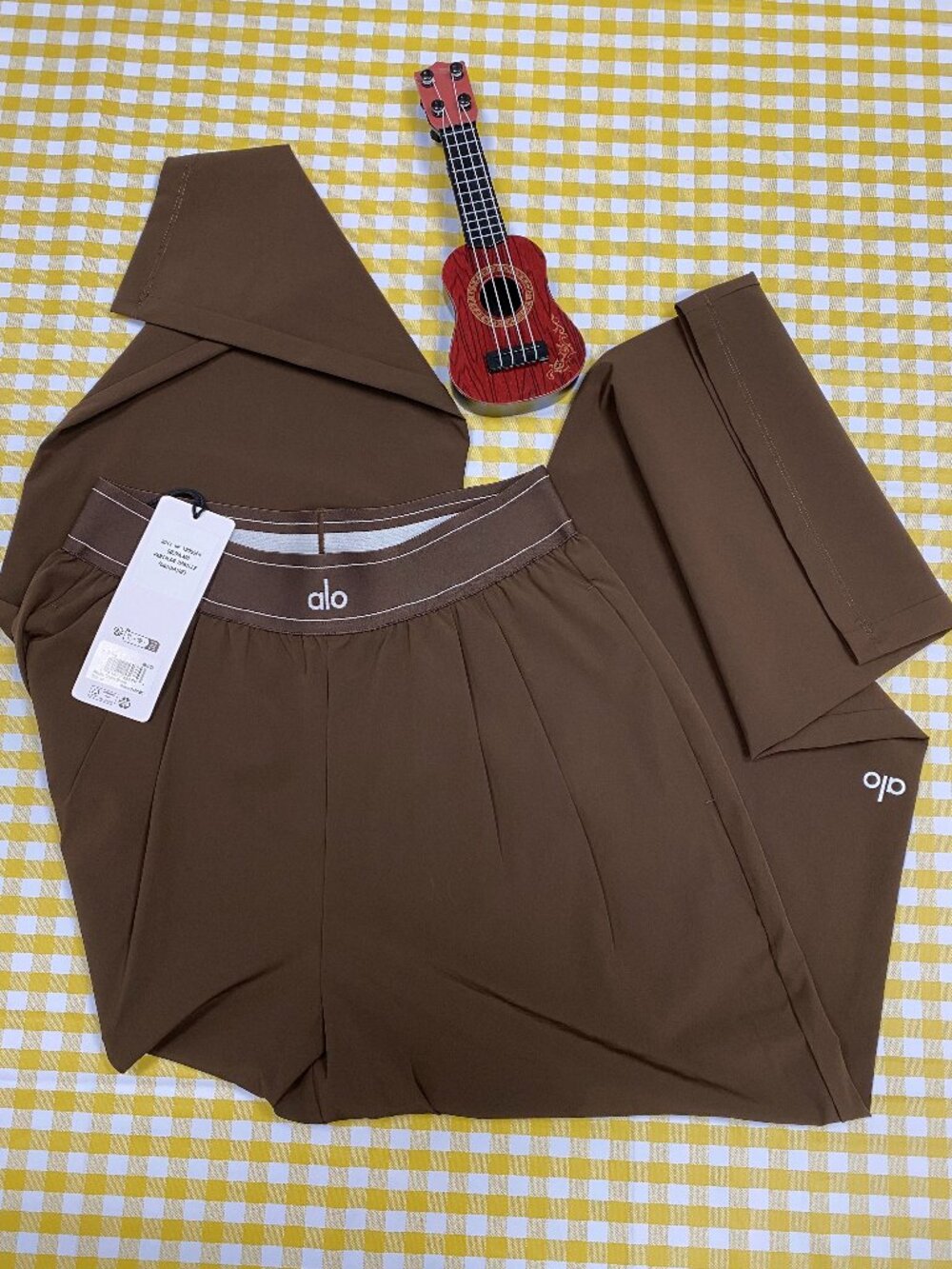 ALO Yoga NWT☕Espresso Brown Suit Up Trouser 30" Inseam - Picture 3 of 9